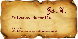 Zsivanov Marcella névjegykártya